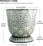 Gepege 6 Inch Beaded Ceramic Planter Set of 2 - Image 3