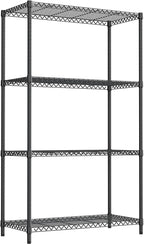 2400LBS 35.5" W Standing Shelf Units Wire Rust-Proof Outdoor Storage Shelving - Image 6