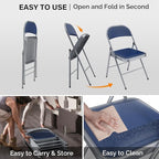 VINGLI 8 Pack Folding Chairs - Image 6