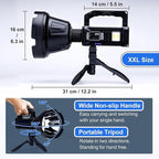 Rechargeable Spotlight Flashlight, Peascat 3, 000L Lumens LED Handheld Spot - Image 3