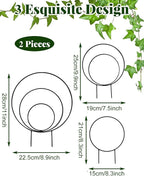 3 Pcs Unique Round Hoya Garden Trellis, Different Small Houseplant Trellis - Image 2