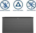 Cosco Outdoor Living 88180BGY1E Cosco Outdoor Patio Storage, Extra Large - Image 5