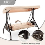 HOMREST 3 Seat Outdoor Porch Swing - Image 2