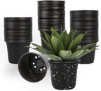 100 Packs 4 Inch Nursery Pots, 4 5 6 Inches Plastic Nursery Pots by TAQIXI