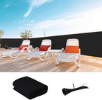 LOVE STORY Custom Size 3'x1' Black Balcony Privacy Screen, UV Block Privacy by LOVESTORY