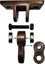 Heavy Duty Bronze Swing Hangers Screws Bolts Included Over 5000 lb Capacity - Image 2