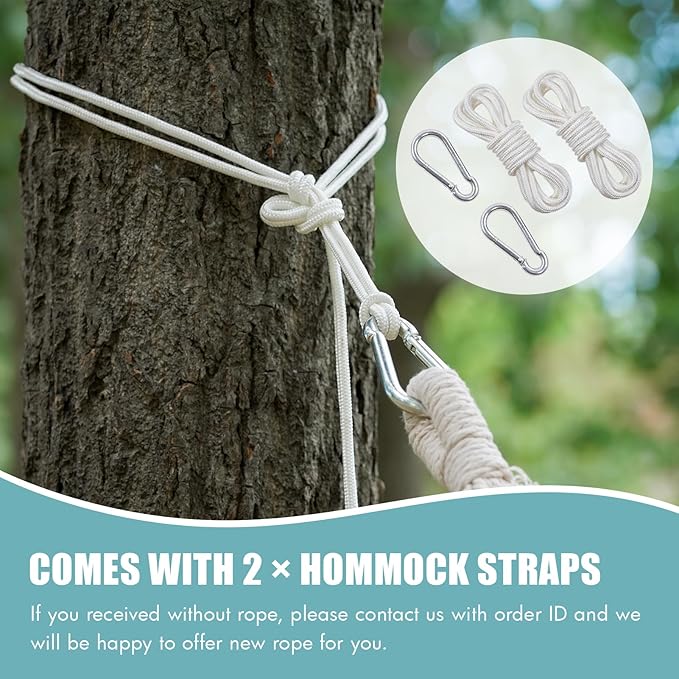 Brazilian Hammock with Tree Straps - Image 4
