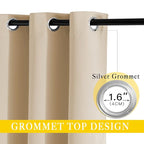 NICETOWN Room Darkening Extra Wide Curtain 102 inch Length, Grommet Thermal - Image 3