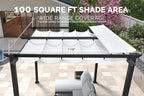 PURPLE LEAF 10' x 10' Outdoor Retractable Pergola - Image 6