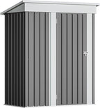 Devoko Outdoor Storage Shed 5 x 3 FT Lockable Metal Garden Shed Steel by DEVOKO