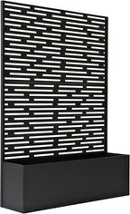 Oakland Living 6 ft. X 4 ft. Black Freestanding Metal Privacy Screen Room by Oakland+Living