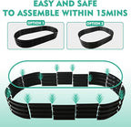 6X3X1 FT Oval Galvanized Metal Garden Raised Bed/Plant Box - Image 6