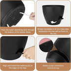 Plant Pots 12/10/9 Inch Self Watering Pots, Plastic Flower Pots, Nursery - Image 2
