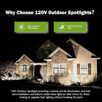 Outdoor Spotlight Cool White 6000K, 10W LED Spot Lights Outdoor - Image 2