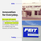 Feit Electric BR30 LED Light Bulbs, 100W Equivalent, E26 Standard Base - Image 6