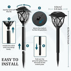 GIGALUMI 6 Pack Solar Lights Outdoor Waterproof, LED Solar Garden Lights - Image 6