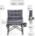 EVER ADVANCED Lightweight Folding Rocking Camping Chair, Padded Portable Rocker - Image 6