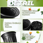 OJYUDD 60 Pack 1 Gallon Flexible Plant Nursery Pots, Thickened Soft Plastic - Image 4