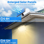 Peasur 2 Pack Solar Motion Lights Outdoor, 318 LED Solar Security Light - Image 2