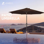 JEAREY 9FT Outdoor Patio Umbrella Outdoor Table Umbrella - Image 7