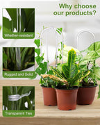 16 Inch U-Shaped Acrylic Plant Trellis, Small Houseplant Trellis Garden - Image 6