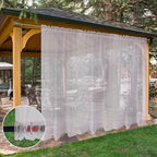 SpaceDresser Waterproof Outdoor Sheer Curtains - Image 8