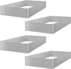 FRIZIONE 4pcs 6x3ft Galvanized Raised Garden Bed Outdoor, Above Ground Garden by FRIZIONE