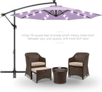 Best Choice Products 10ft Solar LED Offset Cantilever Hanging Market Patio - Image 2
