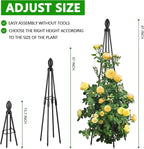 2 Pack Garden Trellis for Climbing Plants, Garden Trellis Rustproof Plastic - Image 3