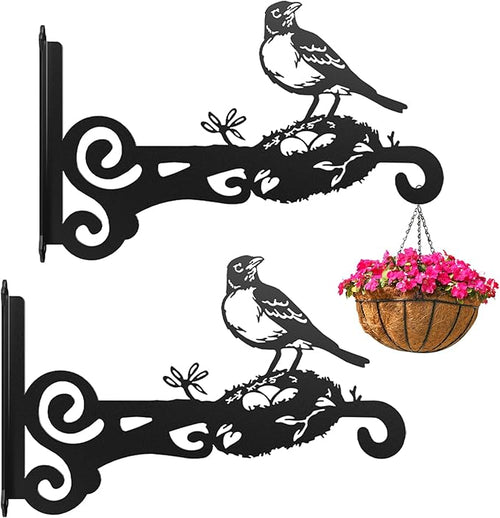 2-Pack Aesthetic Plant Hanger Indoor and Outdoor – 10 Inch Metal Hanging Plant by Qiaomeiysp