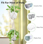 USLAI Macrame Plant Hanger Indoor Outdoor, Fits 4 to 8 Inch Pots, Strong - Image 6