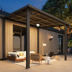 AECOJOY 10'x8' Pergola Hardtop Outdoor Gazebo - Image 4