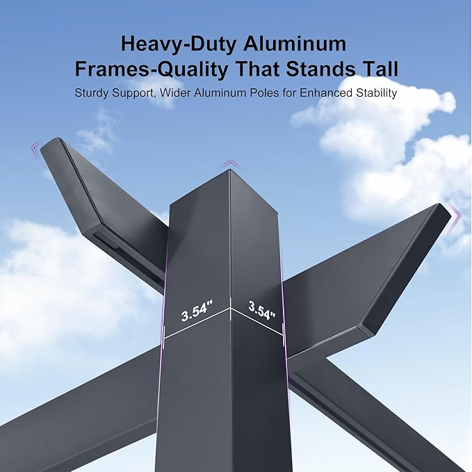 PURPLE LEAF 10' x 13' Aluminum Outdoor Pergola Retractable Pergola - Image 7
