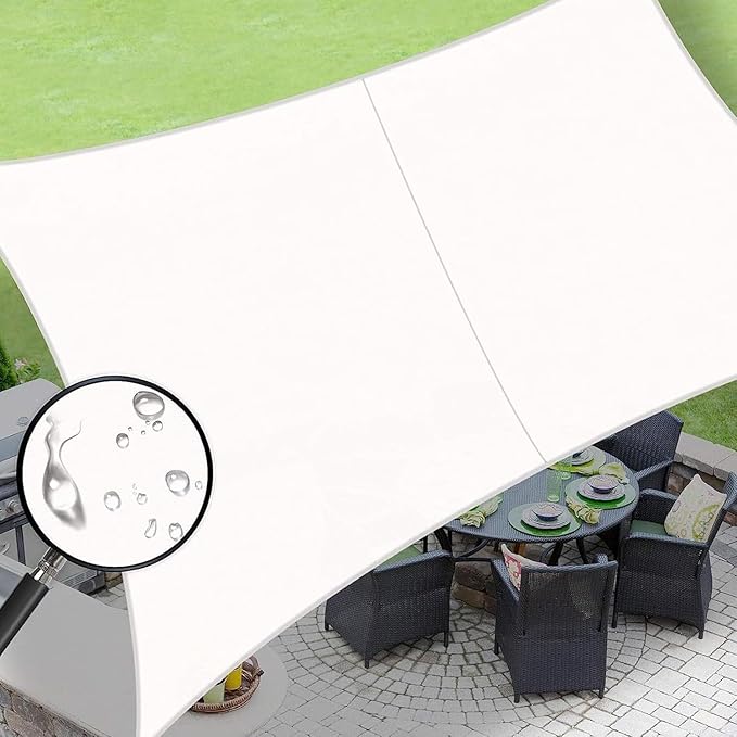 LOVE STORY Rectangle 5'x9' Waterproof Sun Shade Sail Canopy UV Block by LOVESTORY