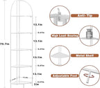 Crofy Foldable 5 Tier Corner Shelf, Metal Corner Plant Stand - Image 3