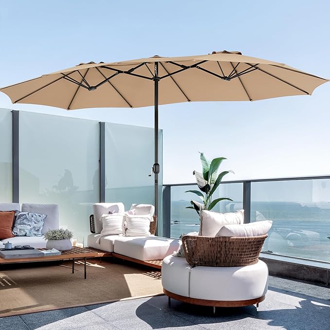 DUMOS 15FT Large Patio Umbrella - Image 7