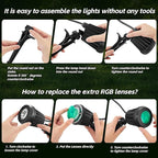 Spotlight Outdoor – 120V Plug-in, 2700K Warm White LED Landscape Spot Lights - Image 9