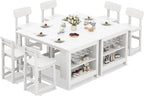 SERWALL 8-Piece HDPE Counter Height Dining Table Sets by SERWALL