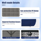 Tangkula Patio Rattan Daybed - Image 9