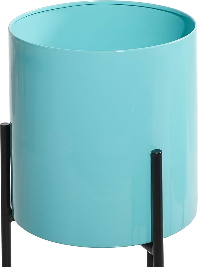 Deco 79 Metal Indoor Outdoor Planter Minimalistic Large Planter Pot - Image 6