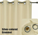 BONZER Outdoor Curtains for Patio Waterproof Thick Privacy Extra Wide Grommet - Image 3