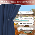 HolidayIdeas Grommet Outdoor Curtains - Image 3