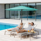 MEWAY 12ft Patio Umbrella Outdoor Table Umbrellas - Image 3
