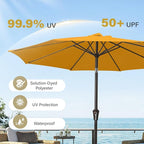 MEWAY 9ft Patio Umbrella Outdoor Table Umbrellas - Image 5