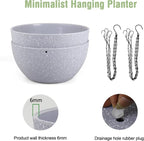 12 inch Large Hanging Planters for Indoor Outdoor Plants, 2 Pack Hanging Flower - Image 4