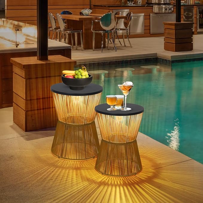HMVPL Solar Outdoor Side Table - Image 7