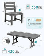 SERWALL 11 Piece Outdoor Dining Set - Image 2