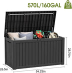 Outdoor Storage Box, Resin Deck Boxes Indoor and outdoor, Waterproof Storage - Image 2