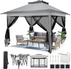 COBIZI 11x11 Pop Up Gazebo Canopy Tent Easy Up Outdoor Gazebo Waterproof by COBIZI