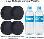 2LB Heavy Duty Outdoor Curtain Weights, Strong Magnetic Gazebo Curtain Weights - Image 2